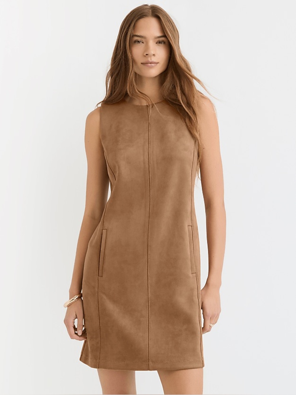 Loft Fox Suede Mini Pocket Dress